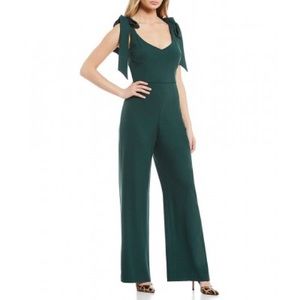 💚 Green Danica Tie Shoulder Jumpsuit